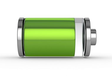 3D tam pil sembolü beyaz izole