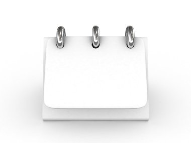 izole 3d boş takvim