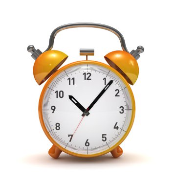 çalar saat 3d render izole