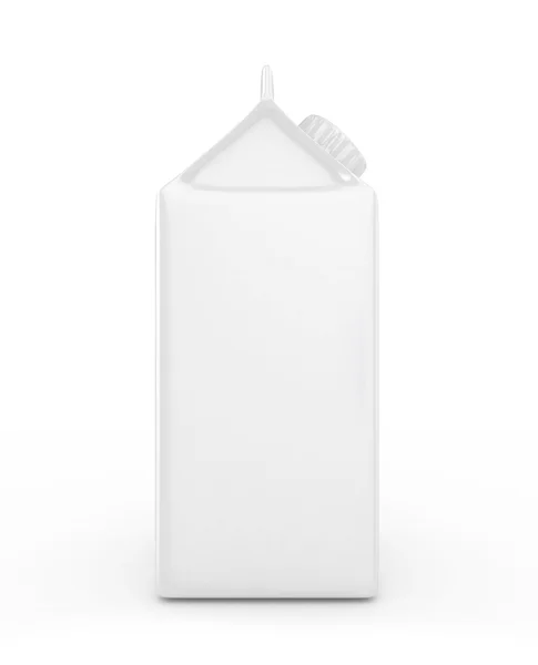 3D White Milk Box - Isolated — Stock Photo, Image