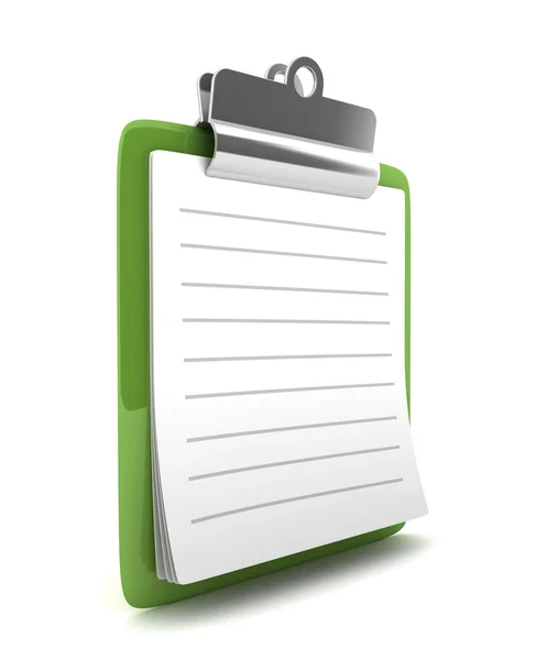 3D Clipboard isolated — Stock Photo, Image