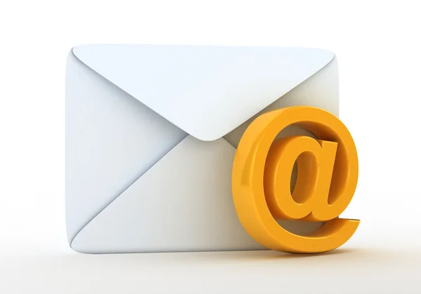 E-mail concept 3D rendered isolated — Stock Photo, Image