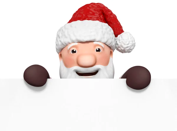 Papai Noel com moldura — Fotografia de Stock