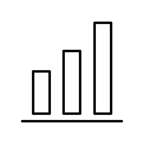 Gráfico Negocio Análisis Icono Diagrama Empresa — Vector de stock