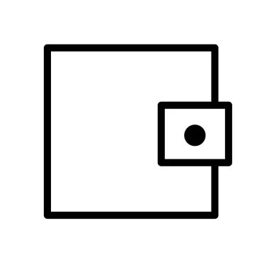 Cüzdan para ödeme kartı simgesi