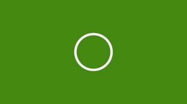 Beyaz Çember Hareketli Canlandırma Videosu