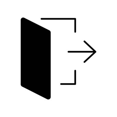 Giriş imzası simgesinde ortak kapı çıkışı