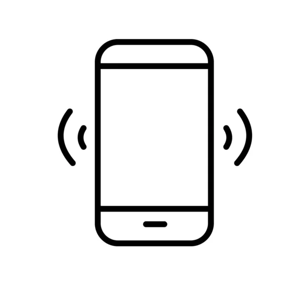 Llamando Timbre Del Teléfono Móvil Compartir Icono Del Teléfono Inteligente — Vector de stock