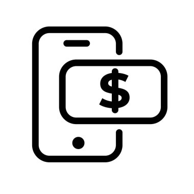 Bankacılık kredi kartı mobil çevrimiçi alışveriş ödeme simgesi