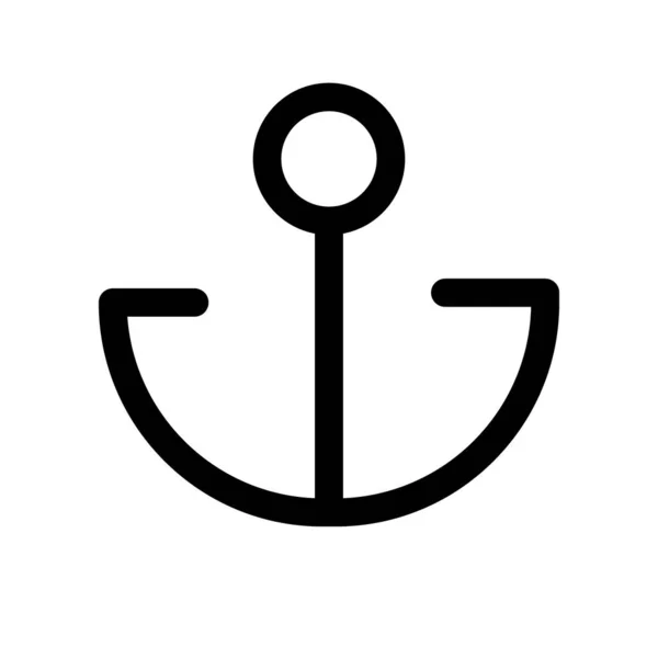 Anchor Sea Icon Design Nice See — Stockvektor