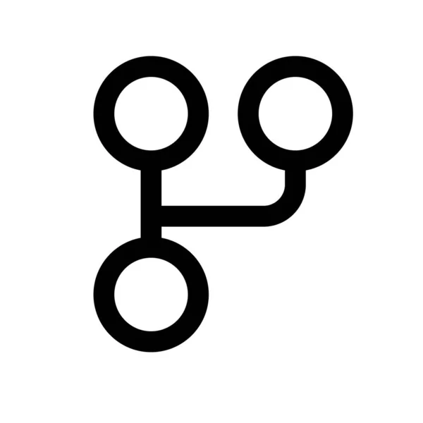 Fließend Zweig Symbol Design Schön Sehen — Stockvektor