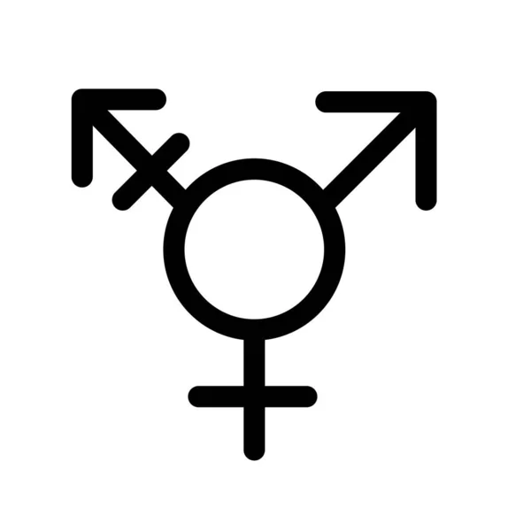 Gender Ikone Design Schön Anzusehen — Stockvektor