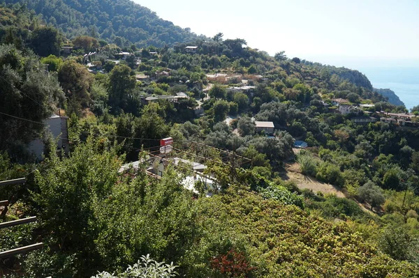 Utsikt Över Stad Vikarna Vid Kusten Södra Turkiet — Stockfoto