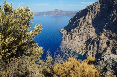 Türkiye 'nin güneyindeki Taurus Dağları' nın güzel manzaraları.