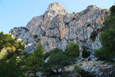 Türkiye 'nin güneyindeki Taurus Dağlarının manzara ve kayaları.