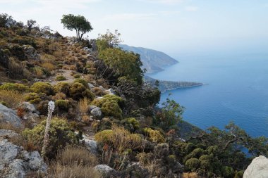  Akdeniz 'in manzaraları işte. Boğa Dağları. Türkiye. 
