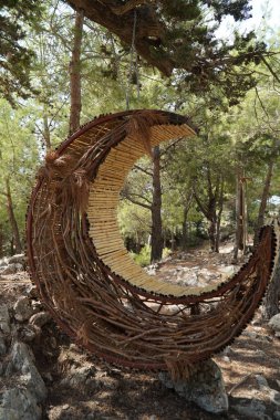 Taurus Dağları 'nda bir kampta sallanmak. Güney Türkiye. 