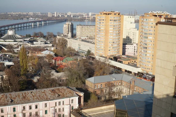 Strade Della Città Dnipro Durante Giorno — Foto Stock