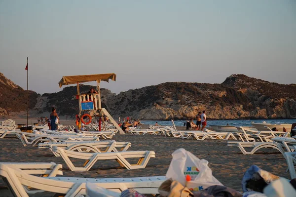 Sandy Longest Beach Patara Village Gelemish Southern Turkey — Stock Photo, Image