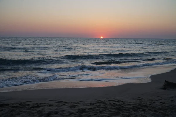 Самый Длинный Песчаный Пляж Турции Patara Закате — стоковое фото