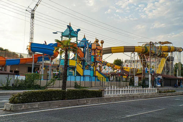 Fethiye Tatil Beldesinde Parkı Slaytları — Stok fotoğraf