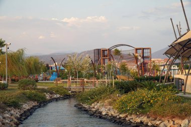 Fethiye şehir seti gün batımından önce.