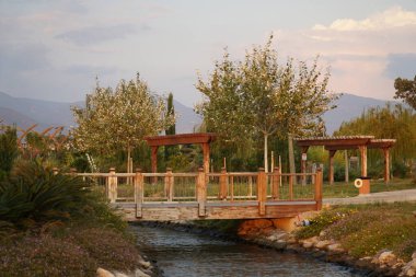 Fethiye şehir seti gün batımından önce.