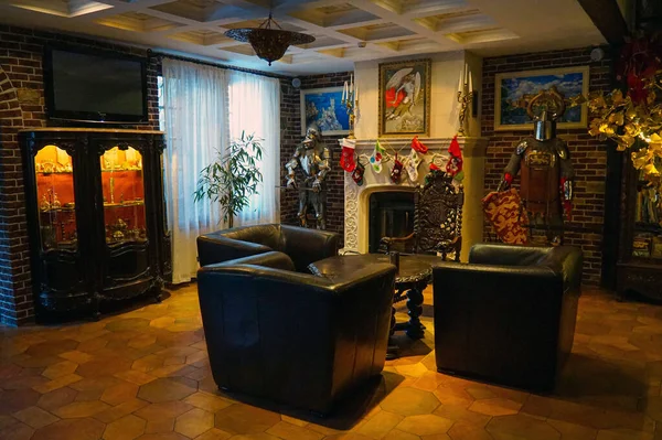 Interior Salah Satu Hotel Pegunungan Carpathian — Stok Foto