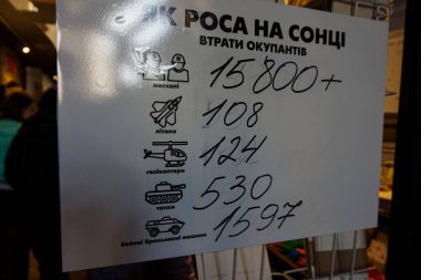 Rus ordusunun Ukrayna 'yla savaşta kaybettiği bir plaka. 