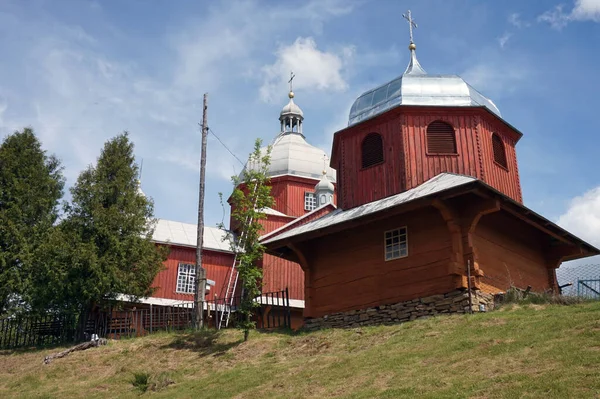 Holzkirche Den Karpaten Der Ukraine — Stockfoto