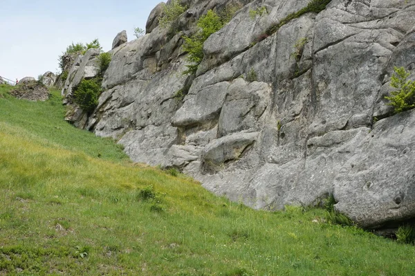 Limestone Rocks Carpathian Mountains — Stock Photo, Image