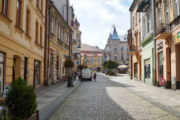 Ruas Verão Cidade Przemysl Polônia — Fotografia de Stock