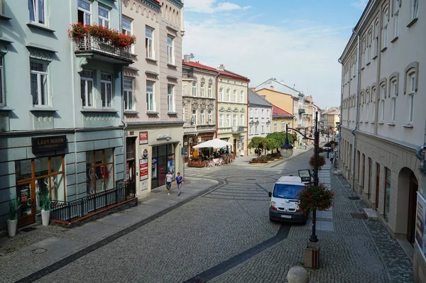 Ruas Verão Cidade Przemysl Polônia — Fotografia de Stock