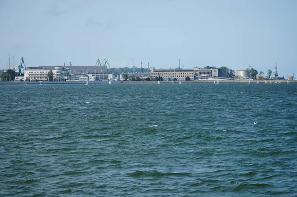 Linia Brzegowa Zatoce Bałtyckiej Gdyni — Zdjęcie stockowe