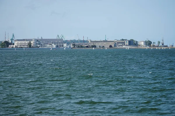 Côtes Dans Golfe Baltique Dans Ville Gdynia — Photo