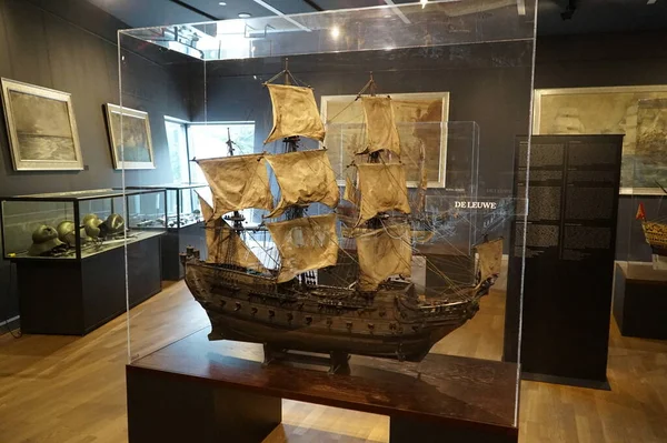Oldtimer Schiffsmodelle Marinemuseum Gdynia Polen — Stockfoto