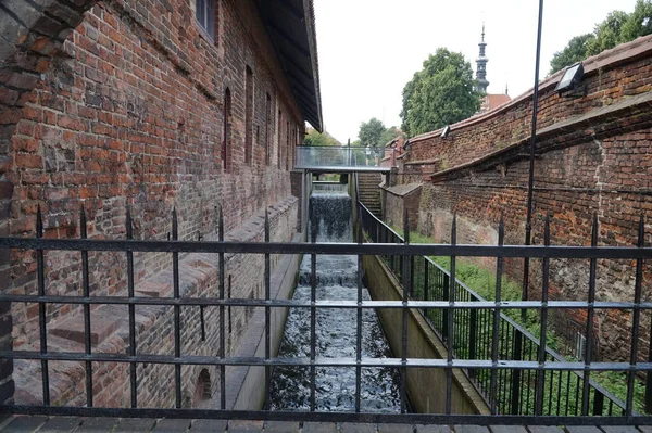 Old Brick Mill Center Gdansk Poland — Stock Photo, Image