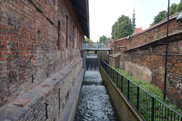 Old Brick Mill Center Gdansk Poland — Stock Photo, Image