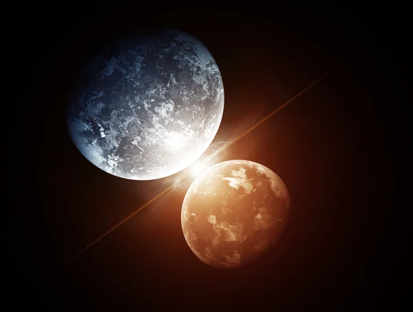 İki gezegen arasında öpücük