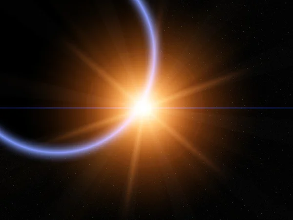 planet Earth Güneş tutulması