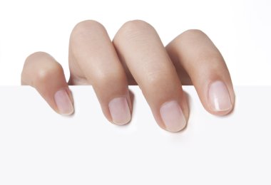 boş alanı olan kadın