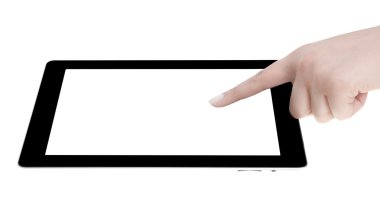 eli boş ekran dijital tablet holding