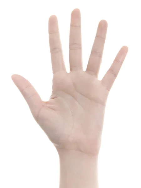 Χέρι καταμέτρησης: πέντε — Φωτογραφία Αρχείου