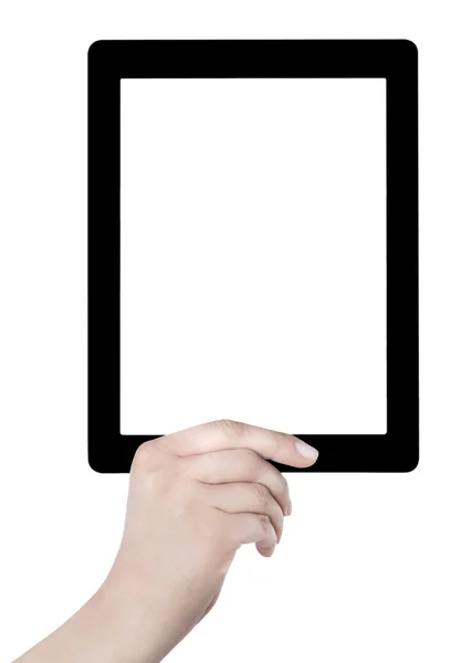 Hand Holding blank screen Digital Tablet — Stock Photo, Image