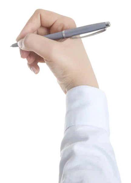 Hand with pen Stock Picture