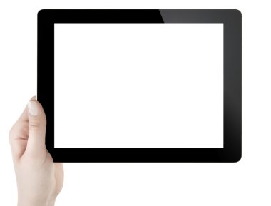 eli boş ekran dijital tablet holding