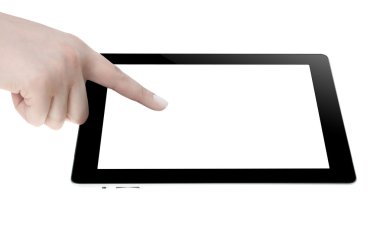 eli boş ekran dijital tablet holding