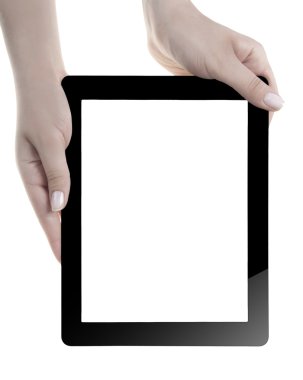 eli boş ekran dijital tablet holding