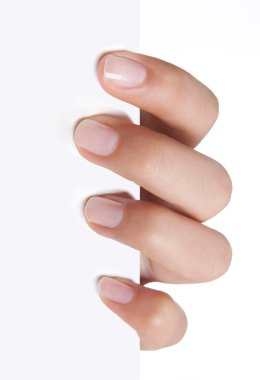 Beyaz bir arka planda billboard holding