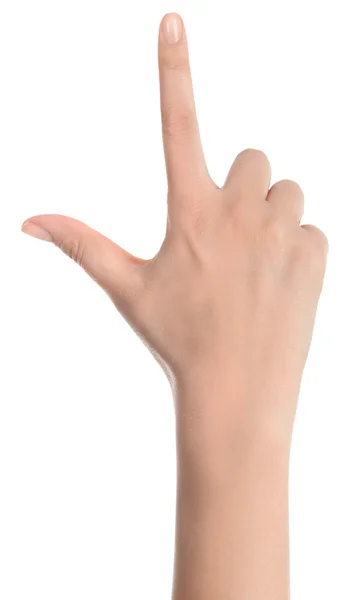 İşaret parmağıyla el.